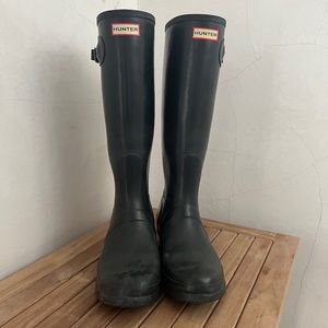 Navy Hunter Boots Size 11
